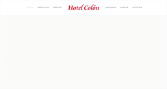 Desktop Screenshot of hotelcolonpiriapolis.com