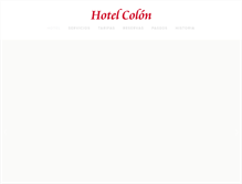Tablet Screenshot of hotelcolonpiriapolis.com